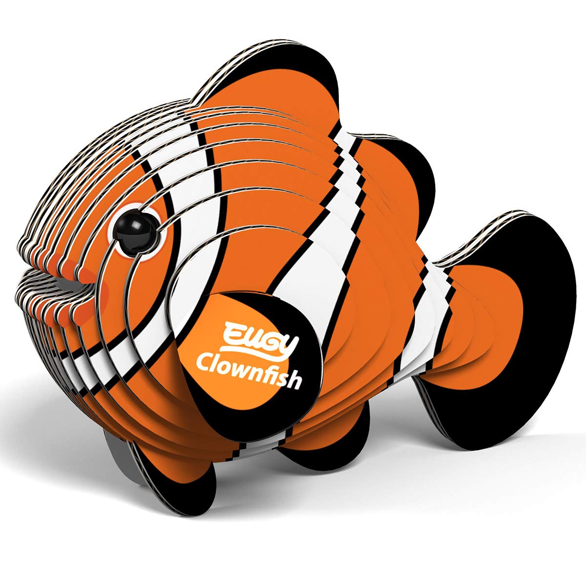 Eugy Clownfish 3D Puzzle, 16 Piece Eco-Friendly Educational Toy Puzzles For Boys, Girls & Kids Ages 6+