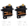 Dspower 2Pcs 2G Micro Servo,Digital Servo Mini Servo,Metal Gear Coreless Motor For Airplanes Fixed-Wing Helicopter Boat Plane Ro