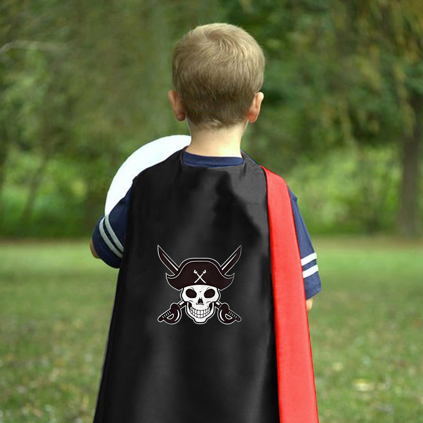 Riorand Cartoon Pirate Dress Up Satin Capes Cosplay Birthday Party Kids Costume 1Pcs 04