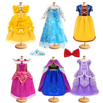 18 Inch Doll Clothes Accessories - 6Pcs Different Princess Costume Dress