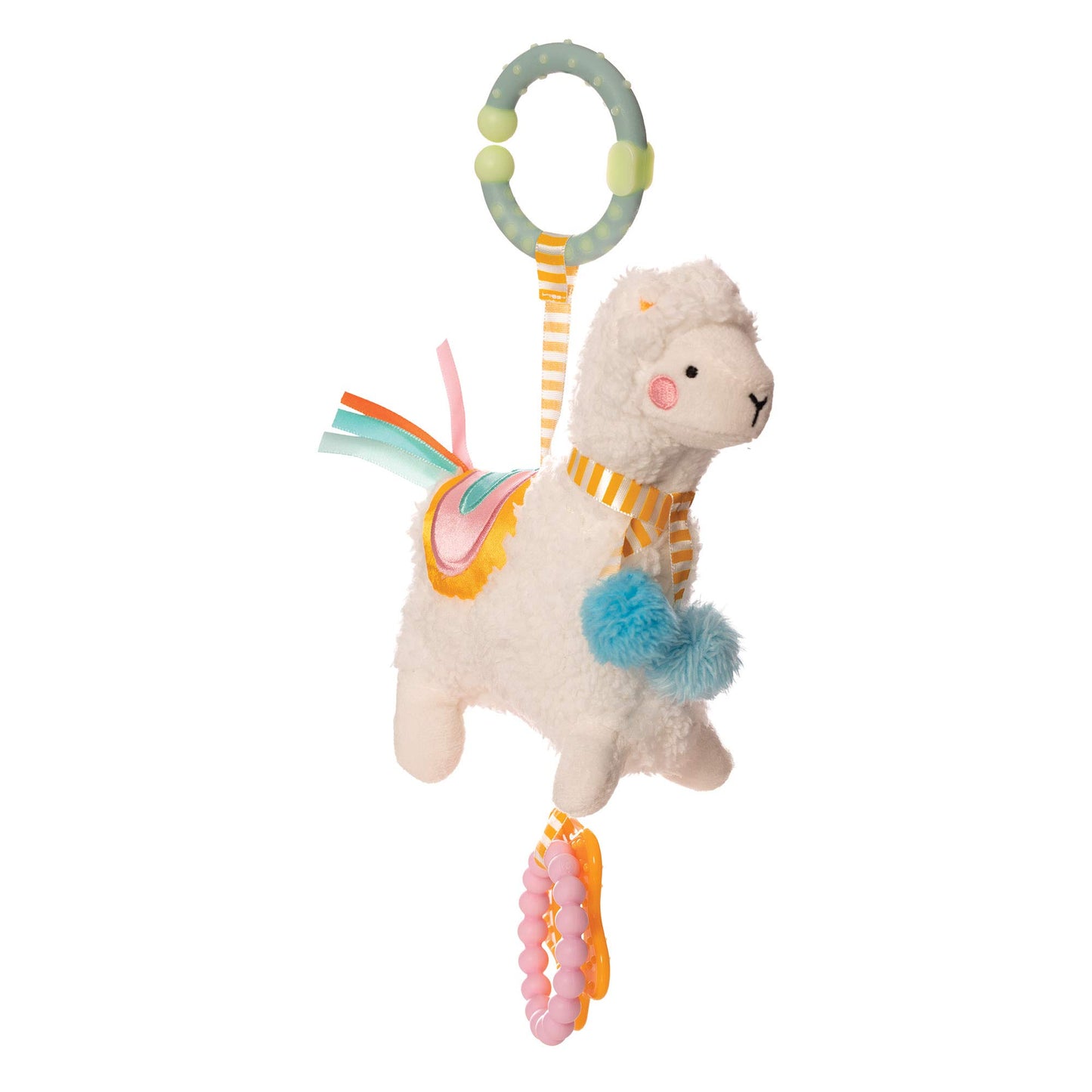 Manhattan Toy Llama Clip-on Teething Toy, Multicolor, One Size, Model 218260, Ideal for Baby Travel