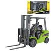 Qcar 1:50 Scale Forklift Toy - Heavy Metal Construction Vehicle, Green