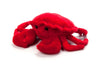 The Petting Zoo Crab Stuffed Animal Plushie, Gifts for Kids, Scoopz Sealife Animals, Red Crab Plush Toy, 8 inches