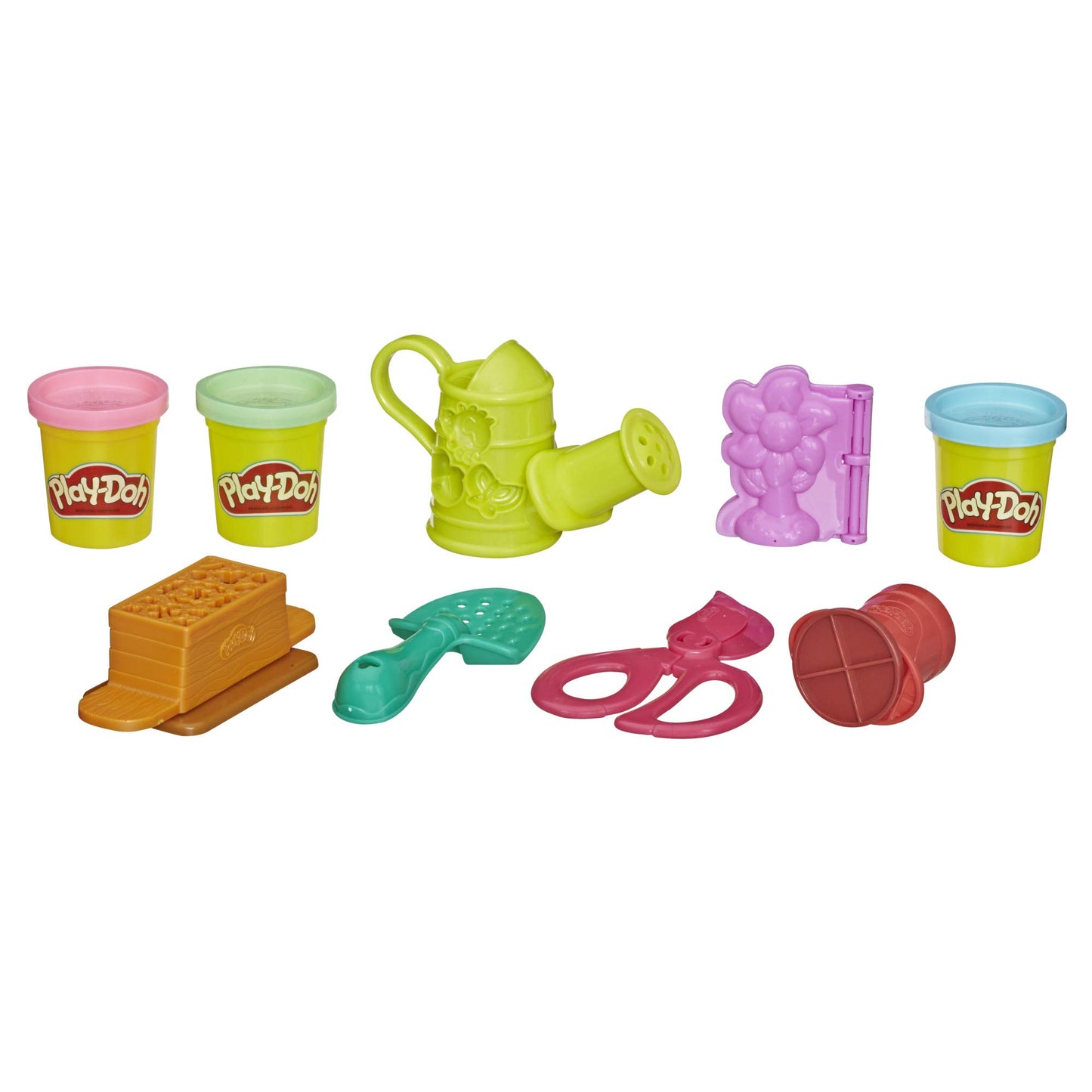 Play-Doh Growin Garden Toy Gardening Tools Set for Kids with 3 Non-Toxic Colors