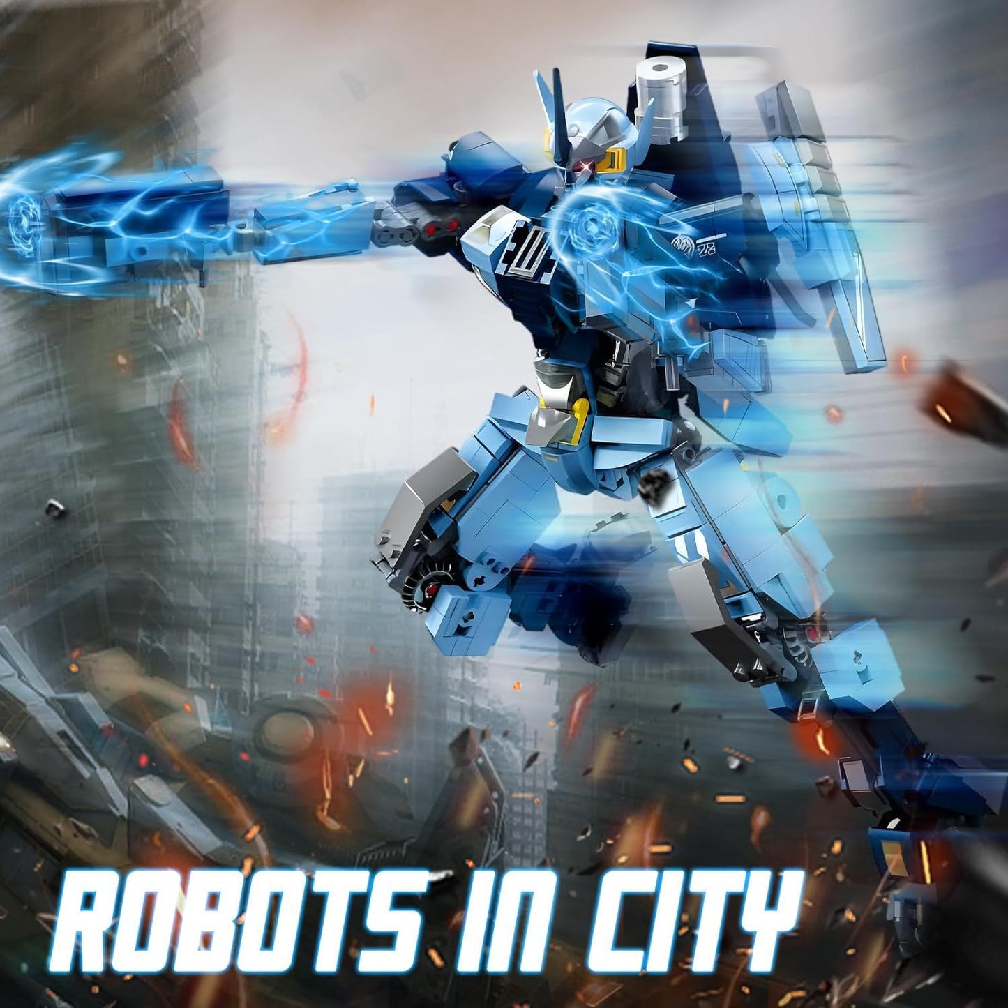 High Godo Mech Robot Building Blocks Set For Adults, 752 Pieces Cool Warrior Model Kit, City Justice Hero Toy Playset, Best Gift