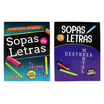 Venoal 2 Pack - Spanish Word Search Book Jumbo, Sopas De Letras En Espanol Each Easy-To-See Seek & Circle. Word Find, Work Puzzl