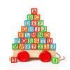 Oaktown Supply Building Blocks For Toddlers 1-3 Years Old, 30 Large Stackable Wooden Baby Blocks With Alphabet And Number Icons