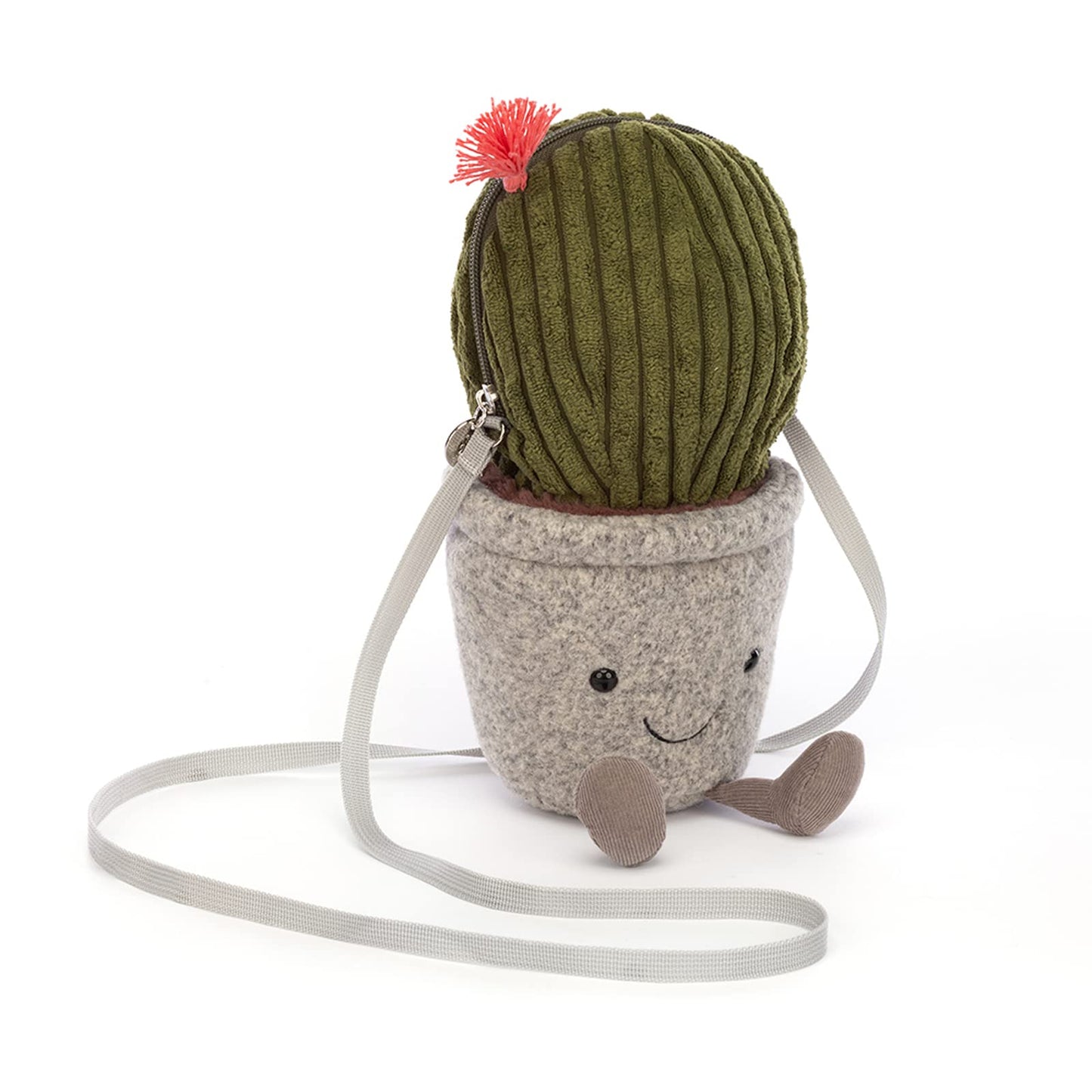 Jellycat Amuseables Cactus Plush Bag, 10.5 Inches - Crossbody And Shoulder Purse - Fun And Unique Handbag