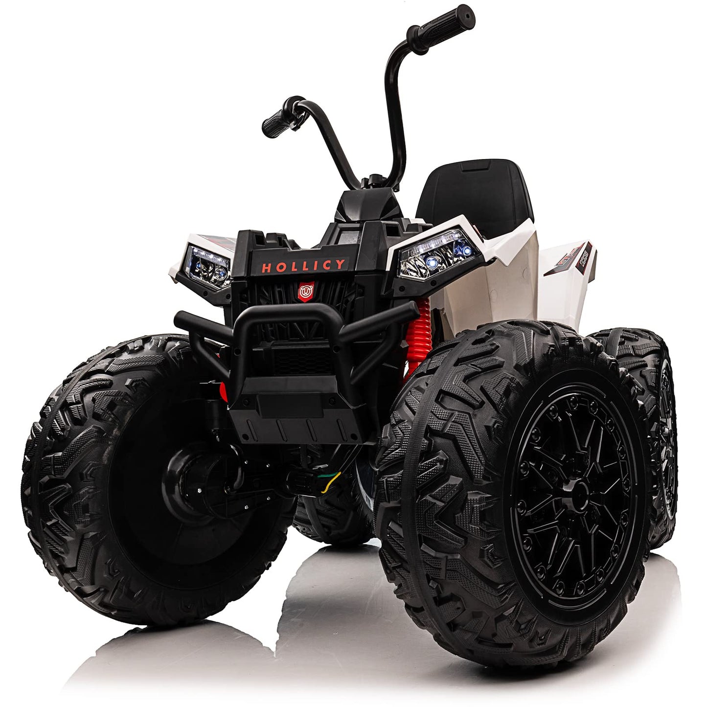 24V Kids Atv, Two Seater Ride On Car 4Wd Quad Electric Vehicle, 4X100W Powerful Engine, With 7Ahx2 Large Battery, Accelerator Ha