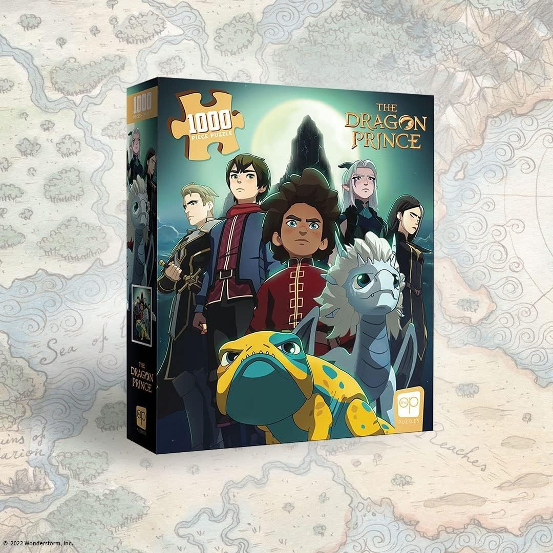 The Dragon Prince Heroes At The Storm Spire'' 1000 Piece Jigsaw Puzzle | Artwork Featuring Ezran, Azymondias, And Other Characte