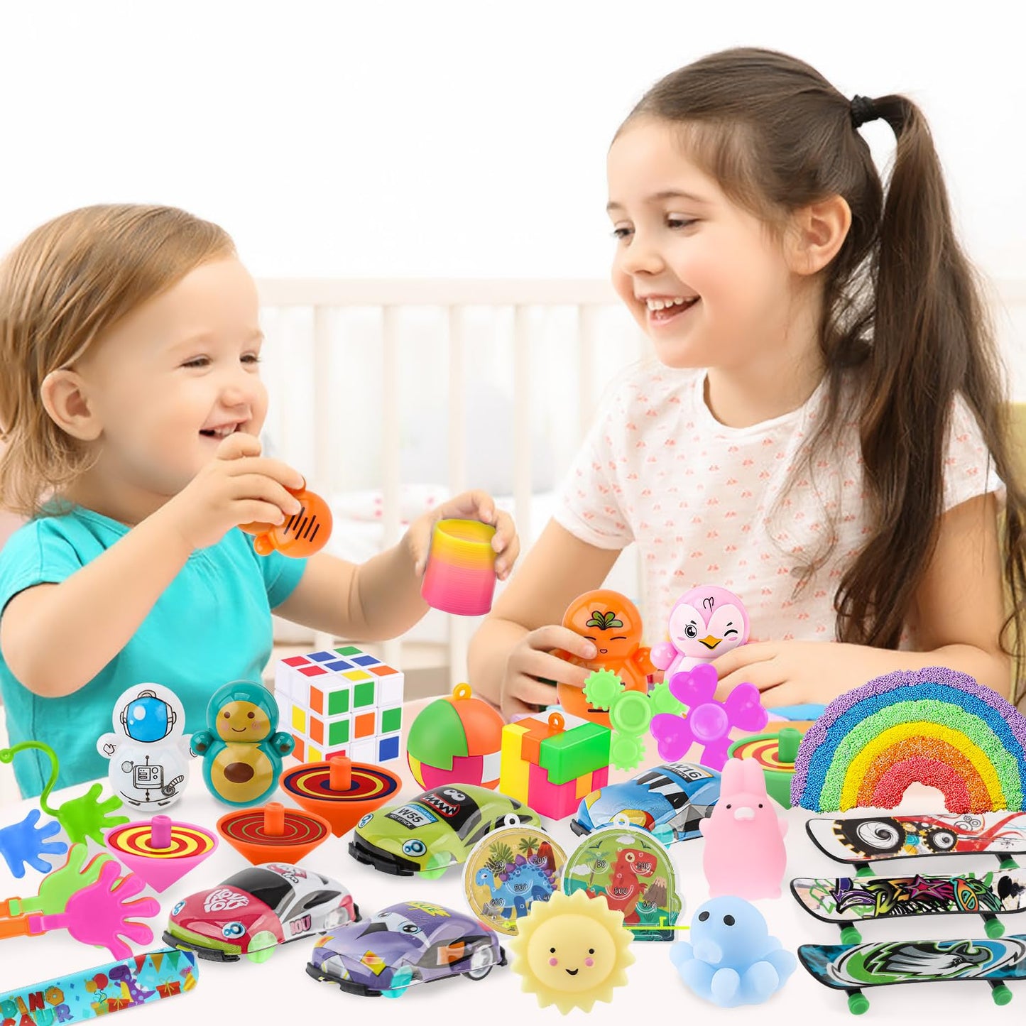 Soi-Meme 60 Pcs Party Favors Carnival Treasure Box Toys Classroom Prizes Small Mini Bulk Gifts Toys Pinata Easter Basket Stuffer
