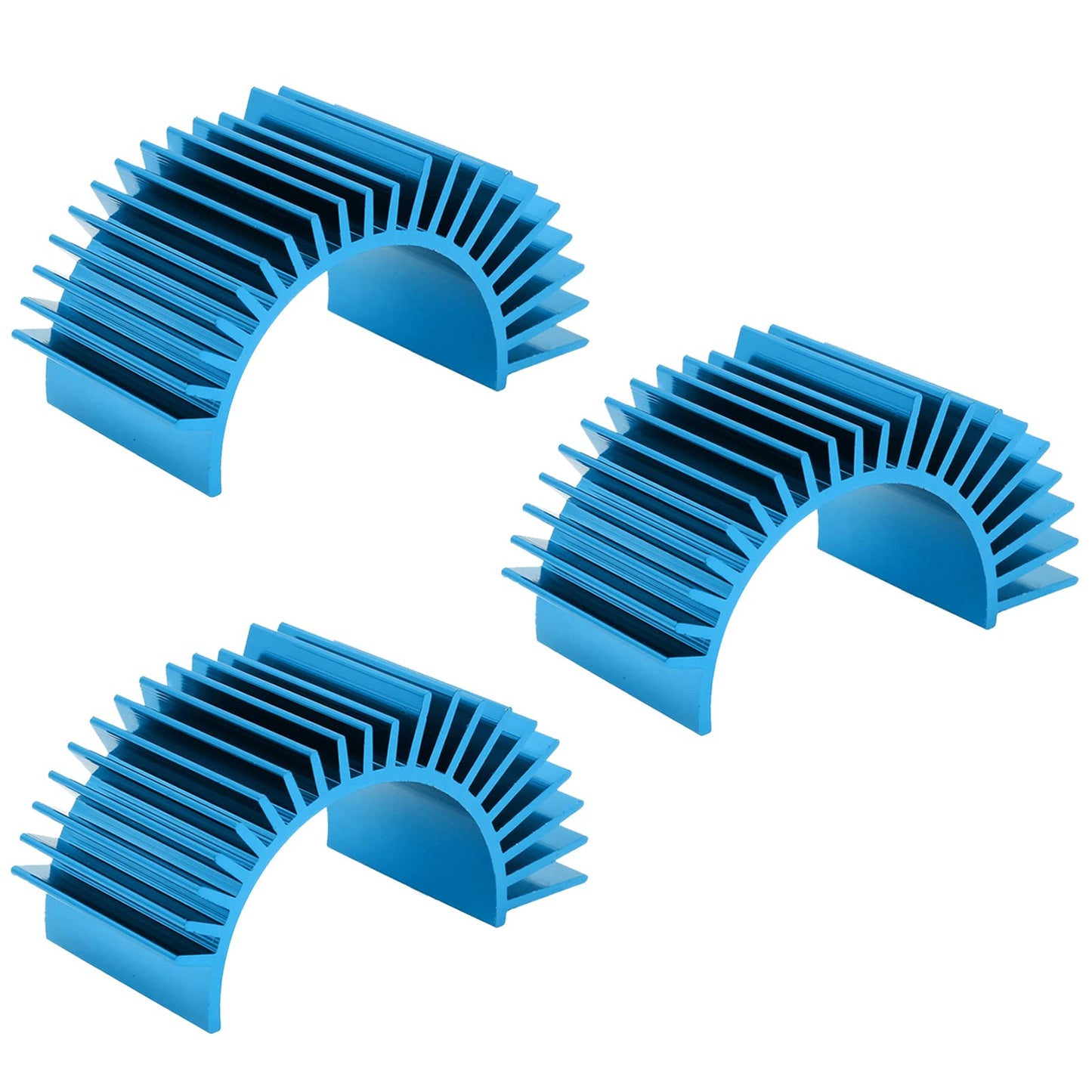 (3-Pack) Aluminum RC Motor Heatsink for 540 550 Size Motors Electric Engine Cooling Fans Brushed Brushless Models RC Car Accesso