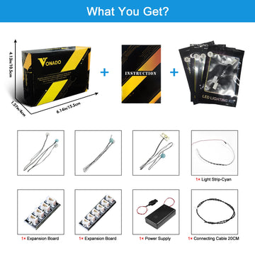 Vonado Led Lights Kit Compatible With Lego Orchid 10311 Plant Building Set With Flowers, Sound Control Lighting Set Compatible With Lego Artificial Botanical (No Blocks Model)