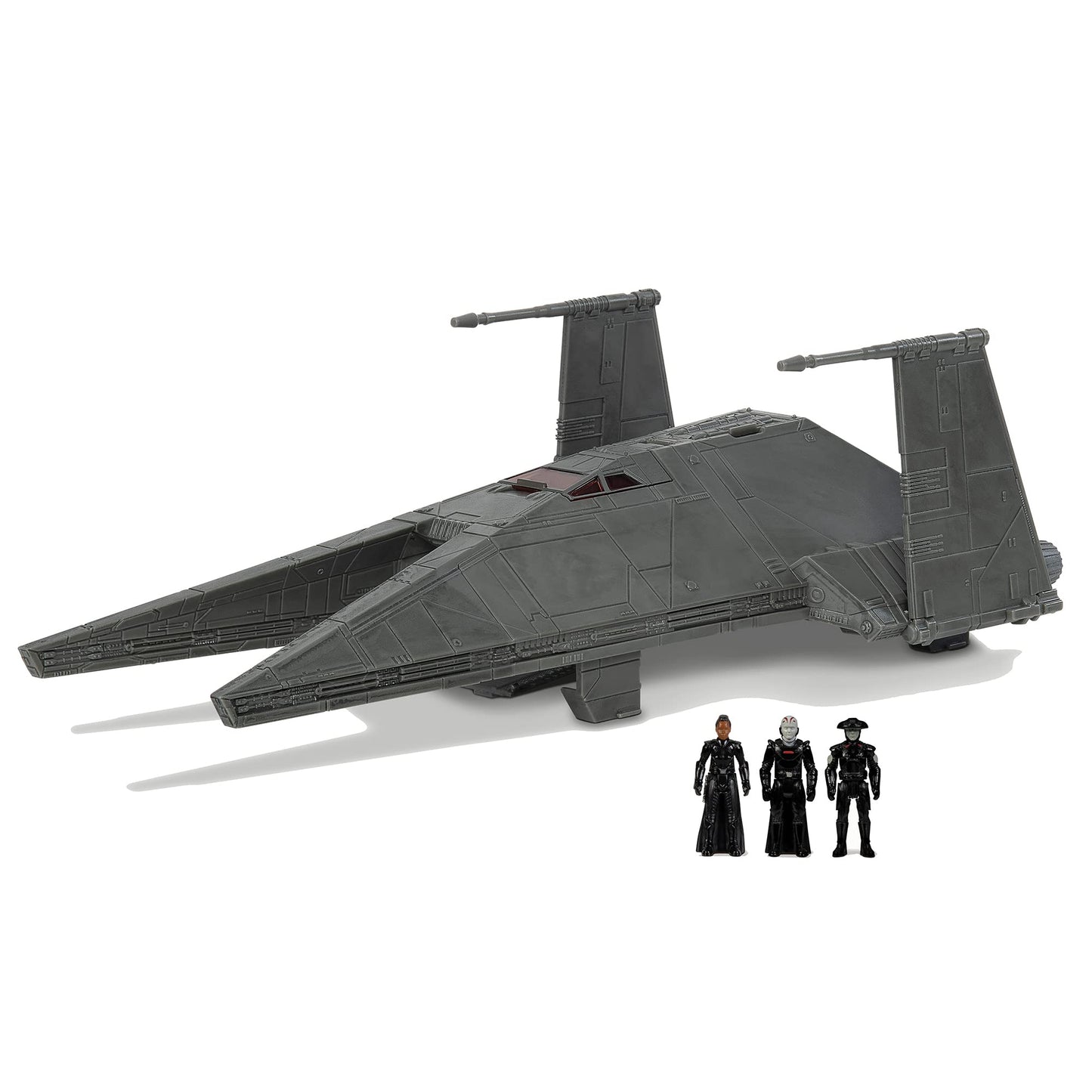 Star Wars Micro Galaxy Squadron Inquisitor Transport Scythe - 7-Inch Starship Class Vehicle With Three 1-Inch Micro Figure Accessories