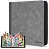 JoyHood Card Binder for Trading Card Card Collection Binder with 12 Pocket - Hold Up to 960 Cards Card Album Holder compatible with TCG/PM/MTG/OPCG/YGO Card (Grey 12 Pockets)