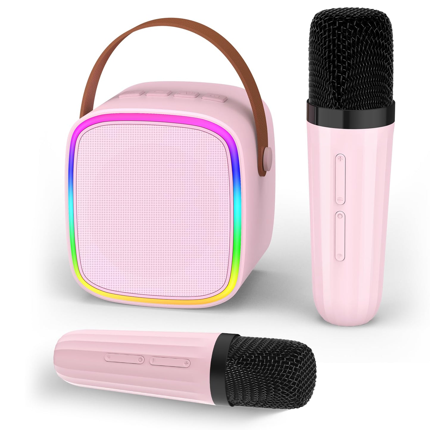 Texpot Karaoke Machine With 2 Wireless Microphones, Kids Toys Portable Bluetooth Speaker For Kids Adults Toddler, Christmas Girl