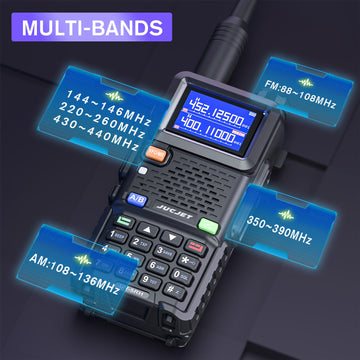 Jucjet 5Rh Ham Long Range Radio 10W Radio (Upgraded Of Uv-5R), 999Ch One Key Frequency Match, 2500Mah Battery Rechargeable Walki