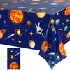 Space Tablecloth Decorations, Plastic Solar System Table Cover Planet Design For Kids Space Theme Birthday Party Decorations And Supplies, 54 X 108 Inch (1 Piece)