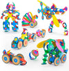 Clixo Wheel Creator Pack, 72 Pieces Pack - Construction Magnet Toy. Flexible, Creative-Boosting Magnetic Building Tiles. Educator-Approved Design For Hours Of Stem Play. Multisensory Toy. Age 4-99.