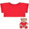 RoundFunny Bear Tee Shirt Fit Most Bear Clothes Stuffed Animal Clothes Shirt Basic Stuffed Bears Dolls Shirt (14-18inch,Red)