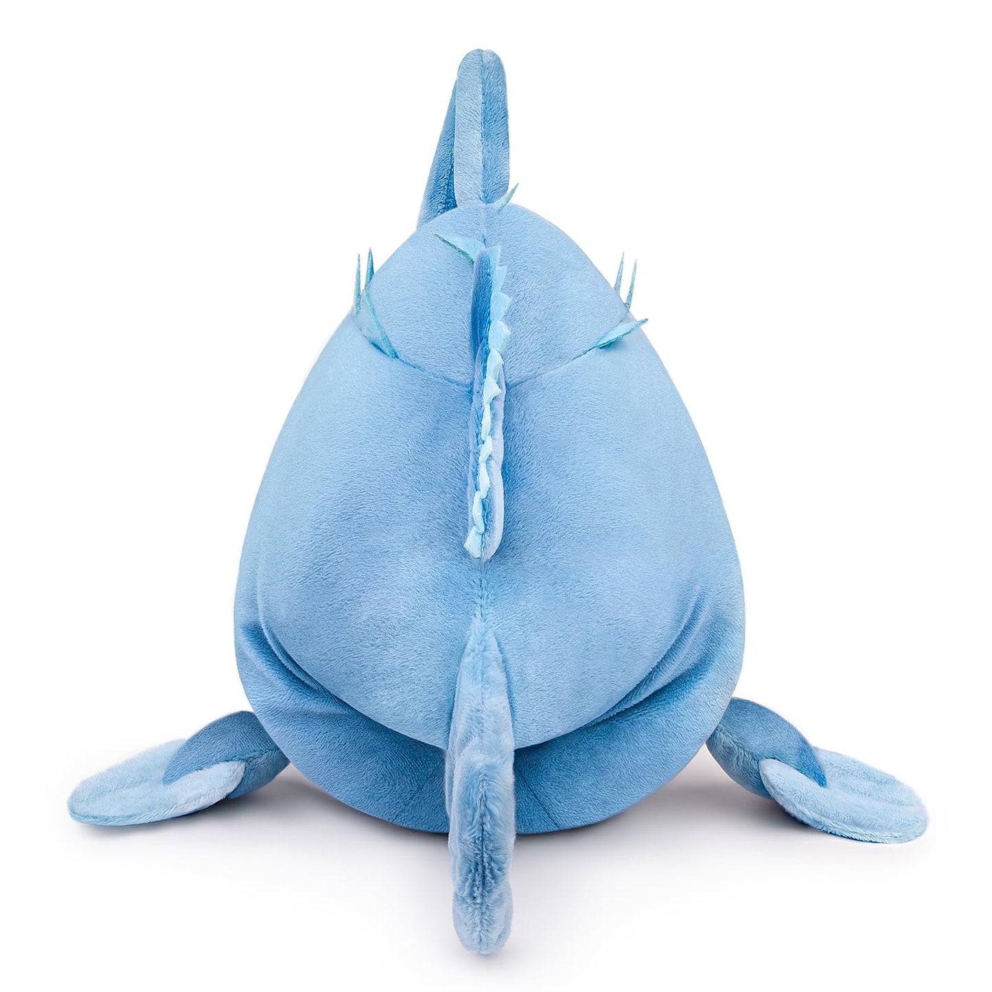 Zhongxin Made Luminous Anglerfish Plush Toy - 12'' Blue Anglerfish Creepy Stuffed Animals, Blue Creepy Sea Life Goosefish Lanter