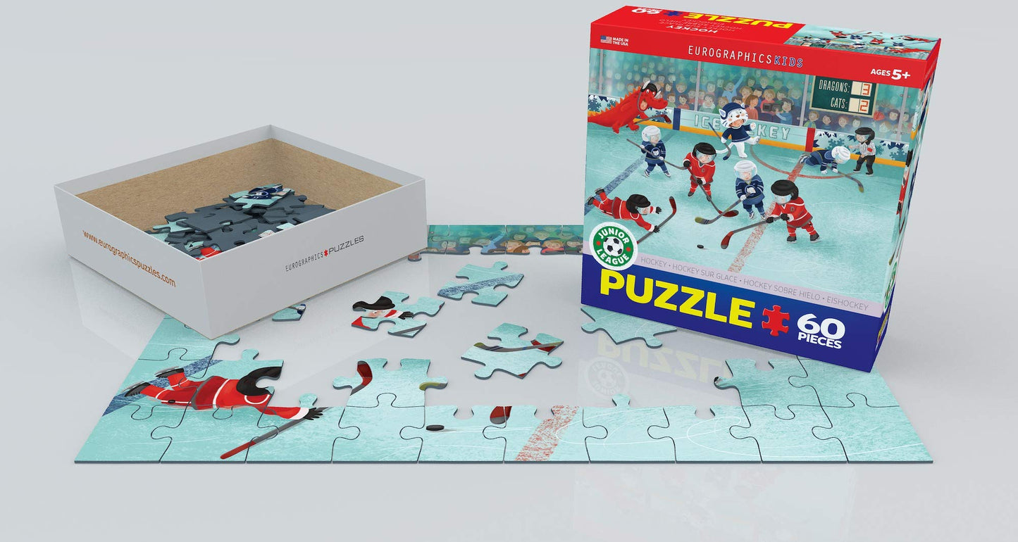 Eurographics Hockey Junior League Puzzle (60-Piece), Multi
