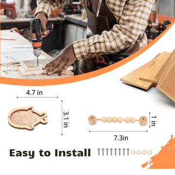 4 Pieces Busy Board Diy Parts - Diy Materials For Parents - Sensory Board Accessories -Wheels-Flip Sequin Fish-Wooden Roller-Bea