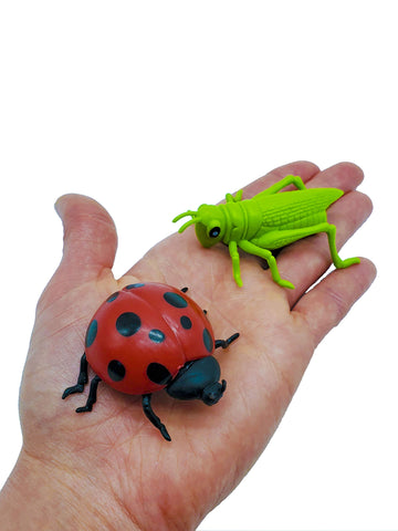 LMC Products Insect Finger Puppets - 12 Finger Puppet Bugs for Kids - Bug Toys