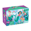 Mudpuppy Mermaids Glitter Puzzle - 100-Piece Cardboard Jigsaw - Multicolor Mermaid Design - Model 9780735357297