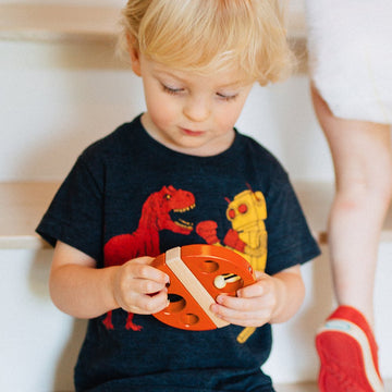 Tegu Swivel Bug Magnetic Building Block Set, Lady Bug