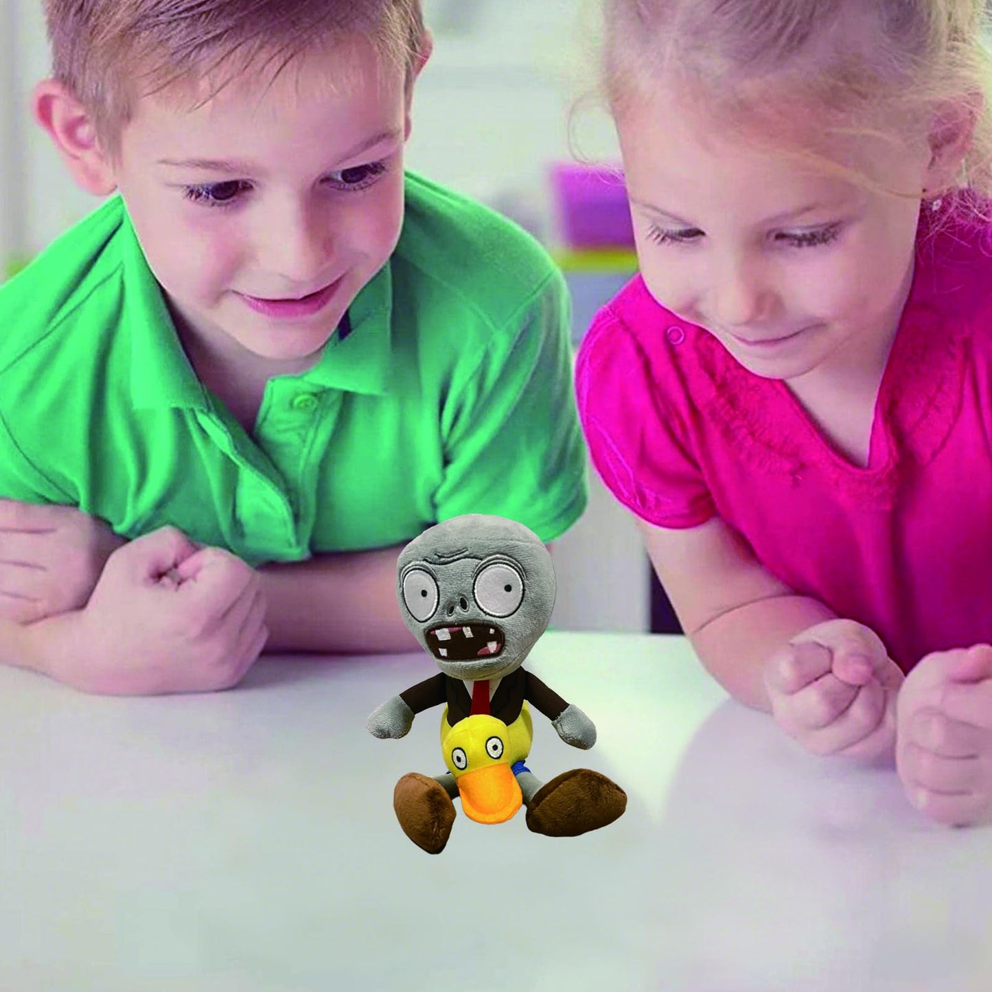Dyharnsty Plants Vs Zombies Plush Toys Ducky Tube Zombie Soft Figure Doll, Plants Vs Zombies Toys Pvz Plush Zombie 1 2 Set(Ducky