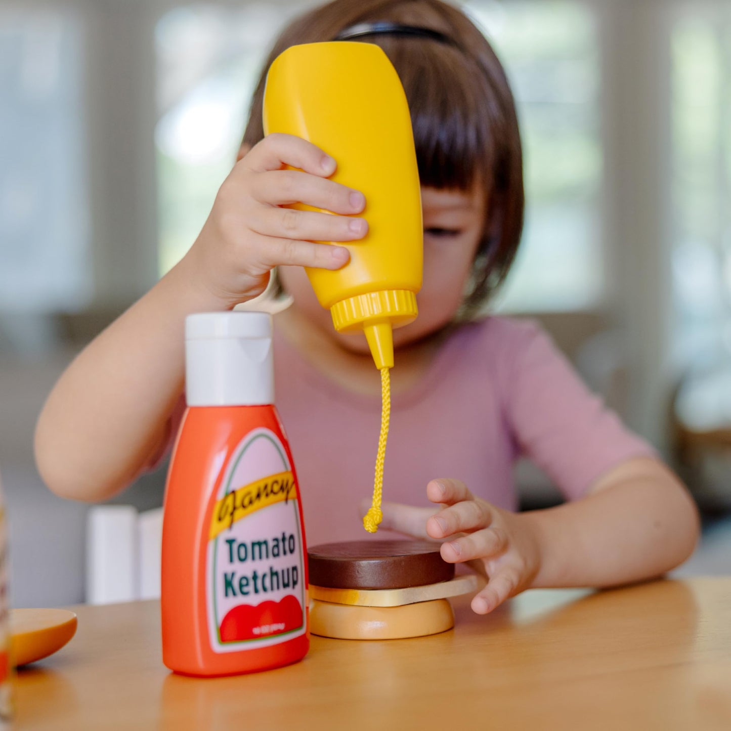 Melissa & Doug 5-Piece Condiments Play Food Set, Multi-color Plastic, Model 4317, Ideal for Kids Ages 3+