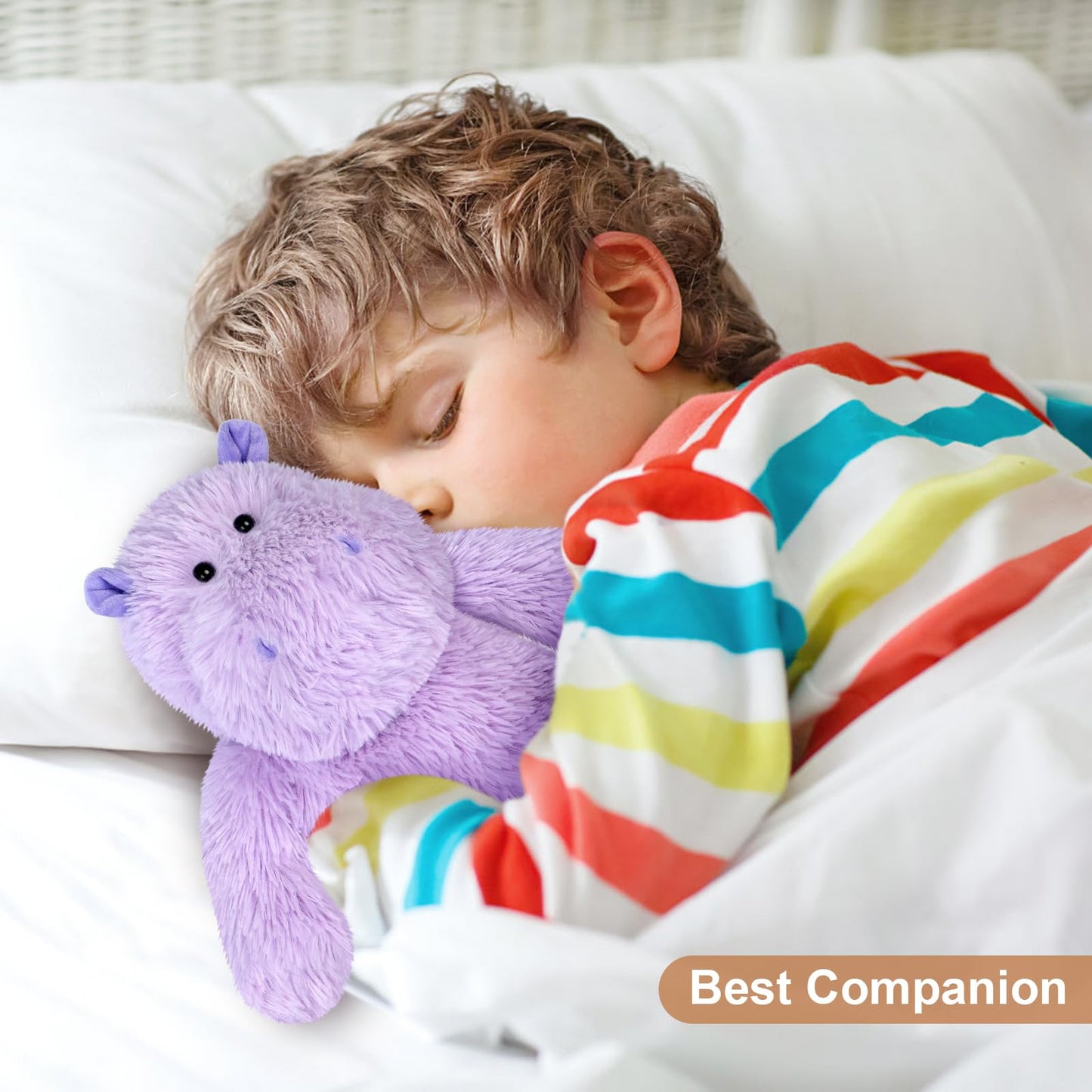 Suzzipals Warmable Hippo Stuffed Animals, Microwave Heating Pads For Cramps, Pain & Stress Relief, Heatable & Coolable Hippopota