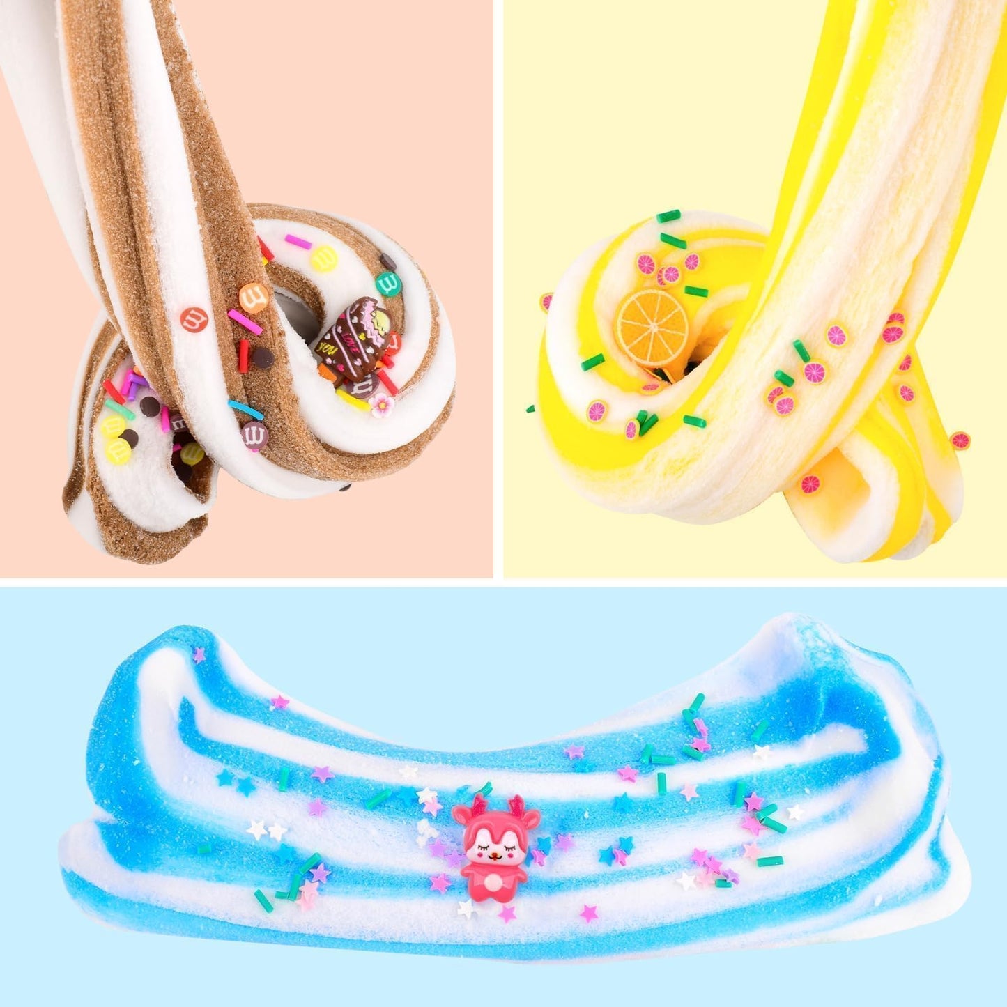 Kids Valentine'S Day Cloud Slime 6 Pack Boxed, Soft, Non-Sticky, Scented, Boys Girls Butter Slime Kit For 4-12 Year-Old Birthday Party Favor Gifts, Toy Slime Supplies For Kids Age 4 5 6 7 8 9 10 11 12