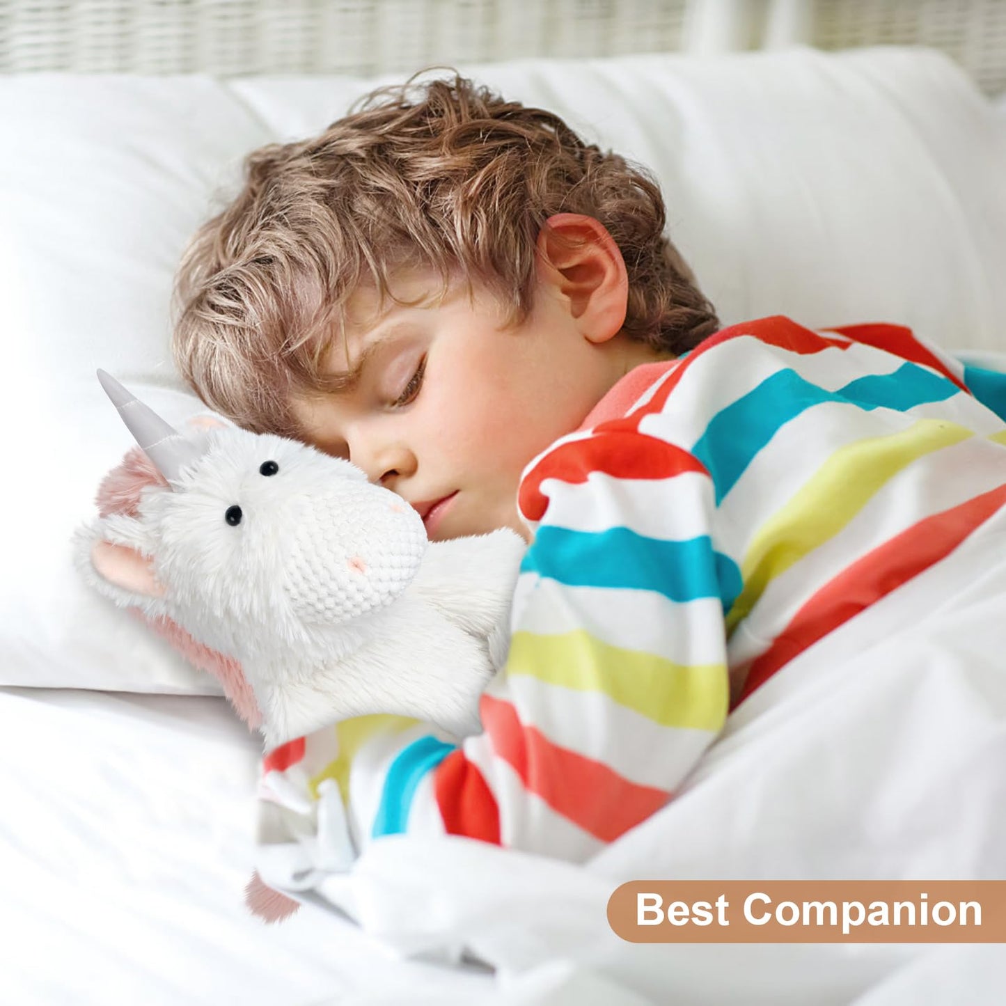 Suzzipals Coolable Warmable Unicorn Stuffed Animals, Microwavable Stuffed Animals Heating Pad For Cramps, Pain And Anxiety Stres