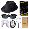 Keymall Kids Spy Kit Detective Costume Accessories 7Pcs For Investigation Role Play Dress Up Costume Educational Science Gift (Set B)