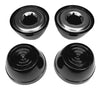 Quadrapoint Hub Cap Replacement Compatible With Popular Red Wagon Brand, Steel & Wood Wagons 1/2' New Black (Not For Plastic Or Folding Or Little Wagons Model W5, Please Read Product Description)