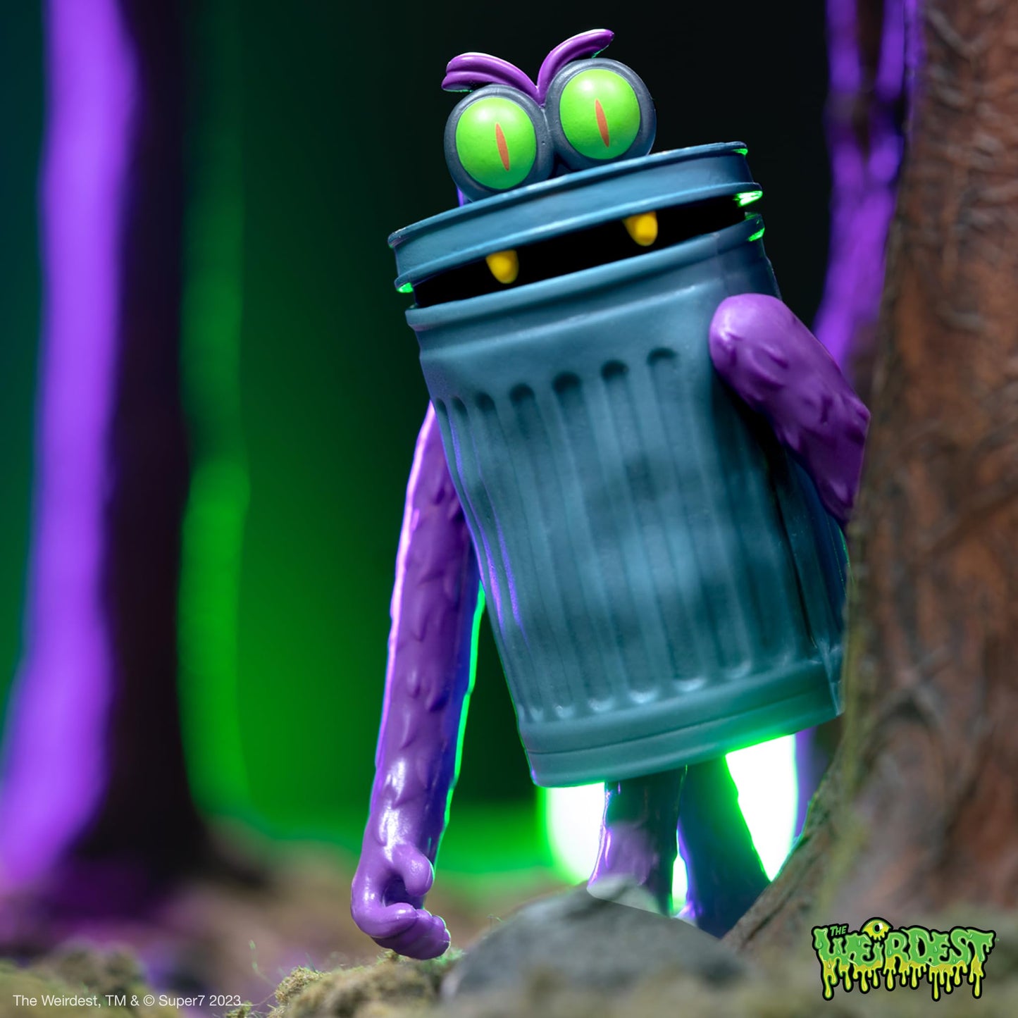 Super7 The Weirdest Trashquatch (Indigo To Hell) - 3.75'' The Weirdest Action Figure Campy Horror Collectibles And Retro Toys