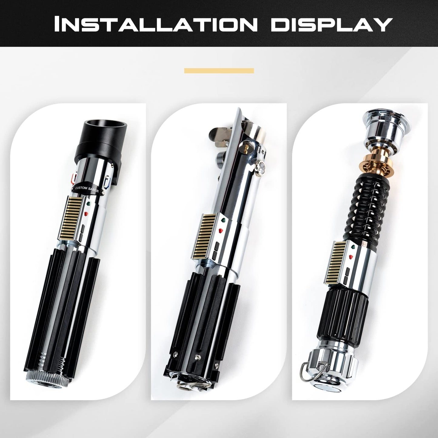 CUSTOM SABER Light Saber Accessories Metal Hilt Parts Control Button Box for Luke Saber, Hilt Decoration, DIY Accessories to Bui