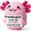 Weyon Granddaughter Gifts From Grandma Grandpa Or Grandparents, Crochet Axolotl For Year Old Girl Teens Teenage, Best For Birthd