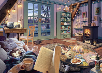 Ravensburger The Cosy Shed 1000 Piece Jigsaw Puzzle - Unique Softclick Technology, Cardboard Material, Cozy Retreat Design