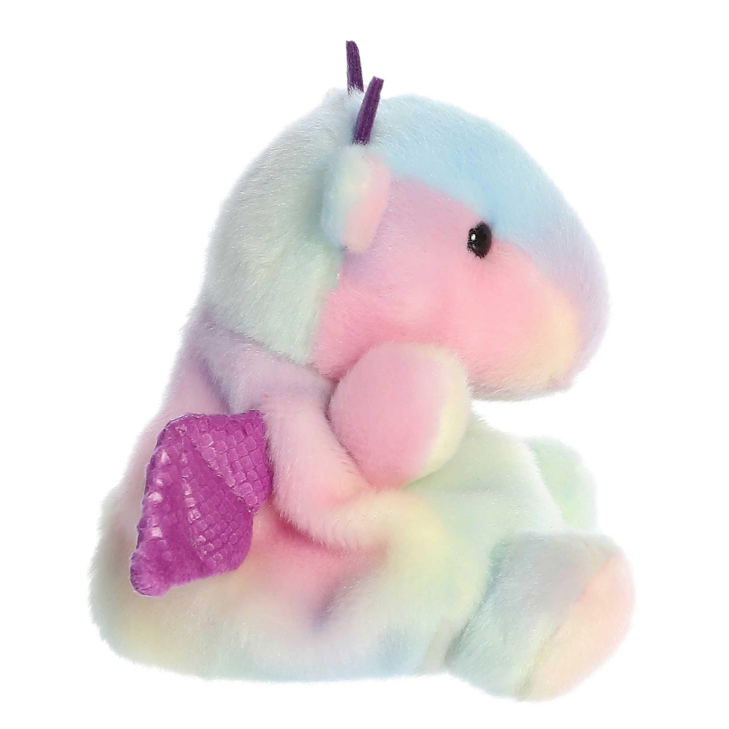 Aurora® Adorable Palm Pals™ Aster Dragon™ Stuffed Animal - Pocket-Sized Play - Collectable Fun - Rainbow 5 Inches