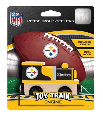 Masterpieces Nfl Pittsburgh Steelers Real Wood Toy Train, For Ages 3+, Black
