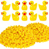 ONLYFU Mini Resin Ducks - 1000Pcs Tiny Duck Figurines for Fairy Garden, Aquarium, Yellow Decorations