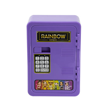 Ekids Rainbow High Piggy Bank For Girls, Mini Locker With Digital Keypad For Fans Of Rainbow High Toys