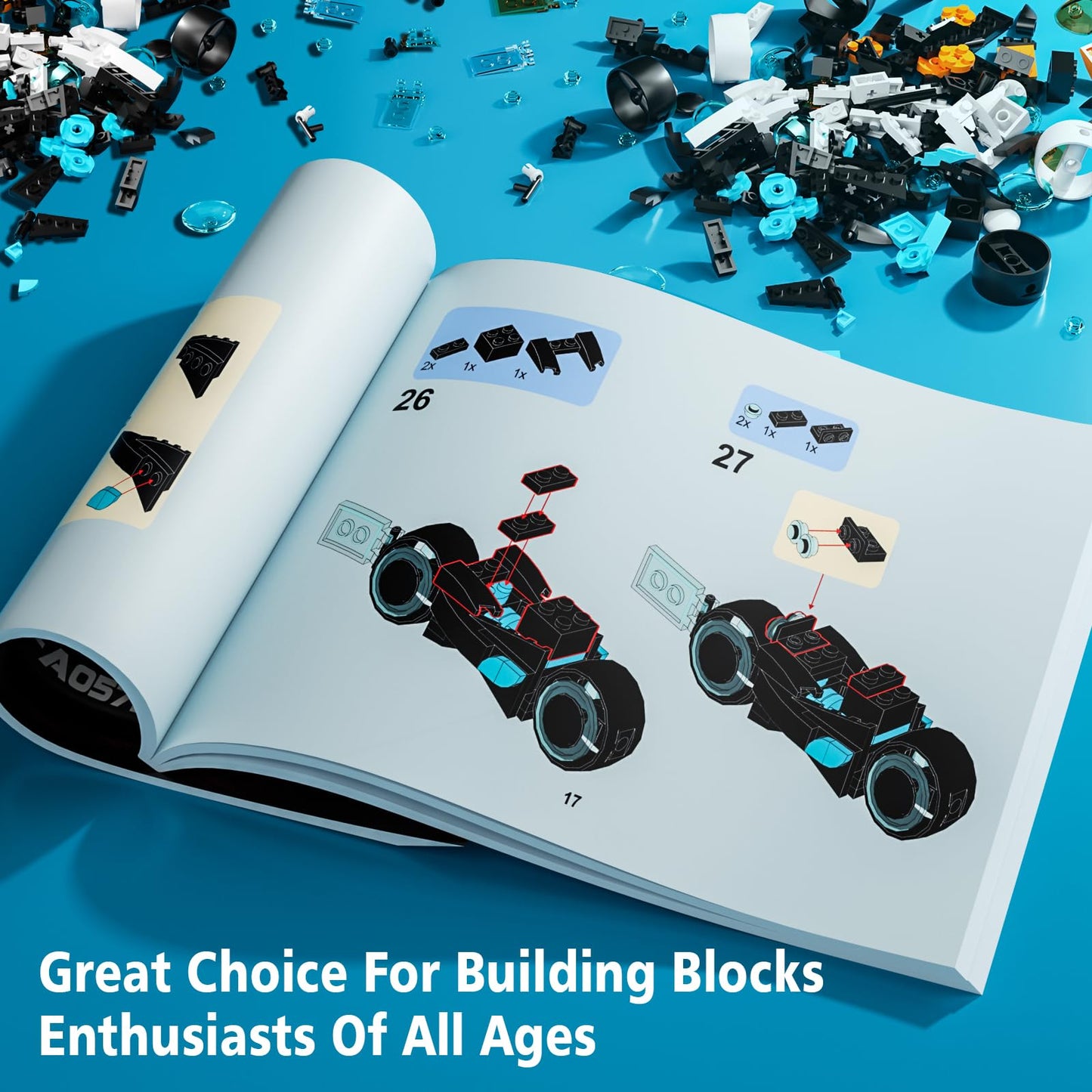 Aobiksey Tron Legacy Building Set, Tron Light Cycle Collectible Toy Motorcycle Building Block Set Toy For Tron Fans And Kids Age