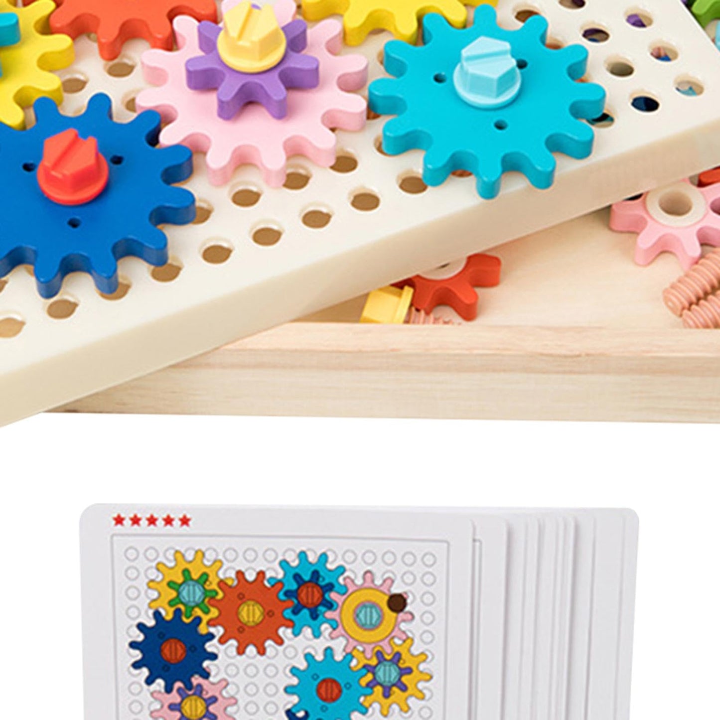 Atorse KidS Building Toys Montessori Gear Game Wooden Toys For Kids Toddlers Party|Toys & Hobbies | Preschool Toys & Pretend Pl