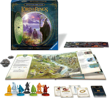 Ravensburger Lord of The Rings Adventure Book - Strategy Board Game for 1-4 Players, Black, Cardboard, Ages 10+