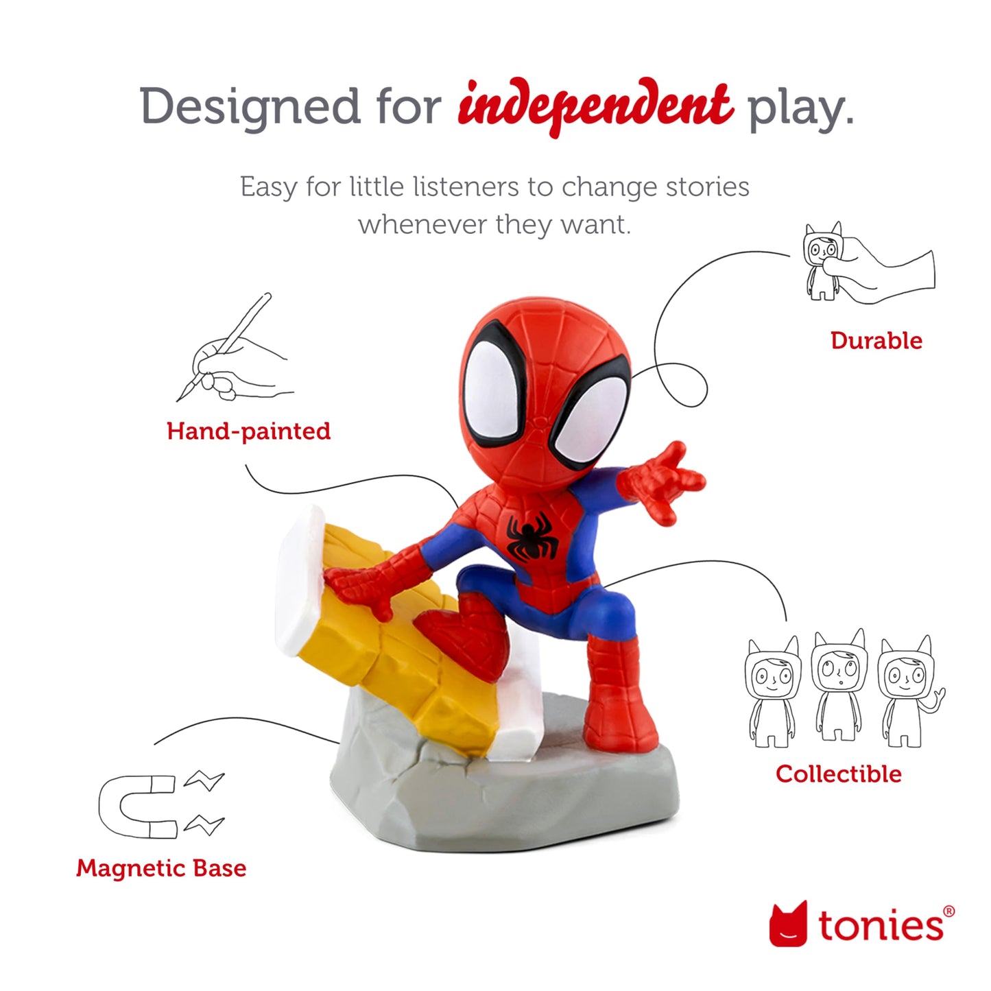 Tonies Spidey Audio Toy Figurine From Marvel'S Spidey & His Amazing Friends