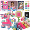 Toy Life 104 Pcs Magnetic Blocks For Kids Ages 3-5, Magnet Building Blocks For Toddlers, Magnetic Blocks For Kids Ages 4-8 Girls